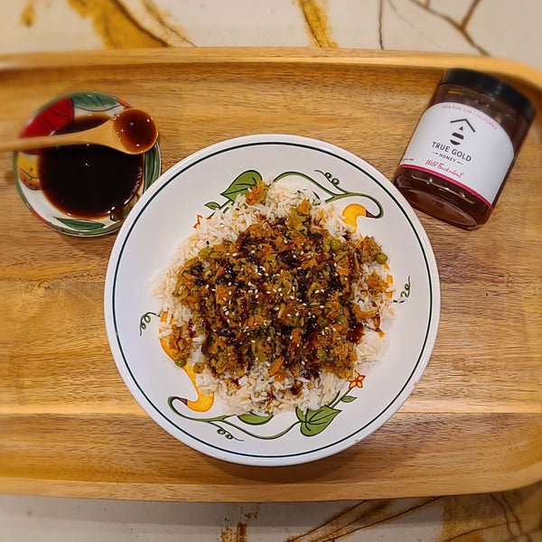 Father's Day Favorites: Tylers Rice Bowl with Ground Turkey and Honey Teriyaki Sauce