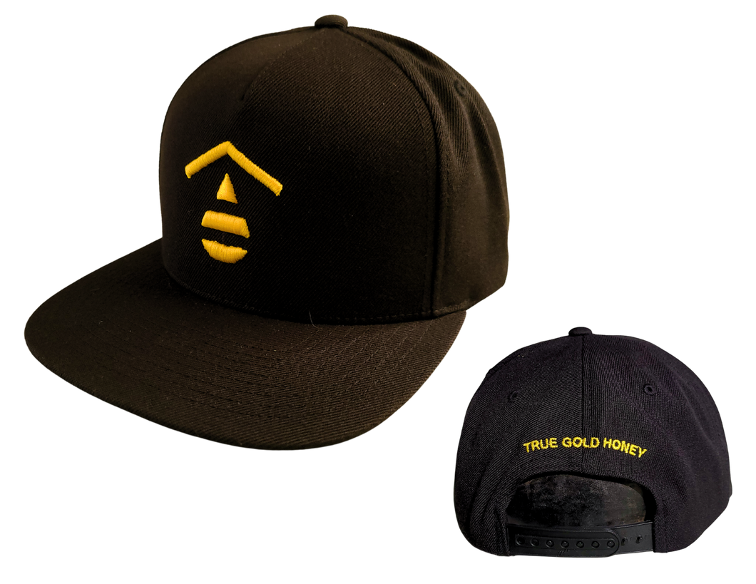 True Gold Authentic Snapback Hat (Black)