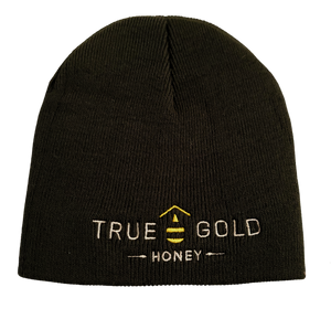 True Gold Honey Beanie (Black)